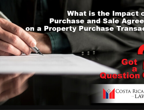 What is the Impact of the Purchase and Sale Agreement on a Property Purchase Transaction?
