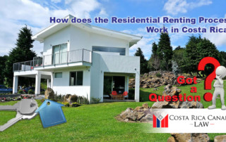 How does the residential rental process work in Costa Rica